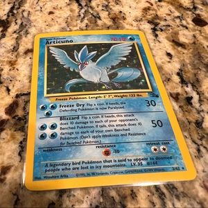 Rare Articuno Pokémon Card